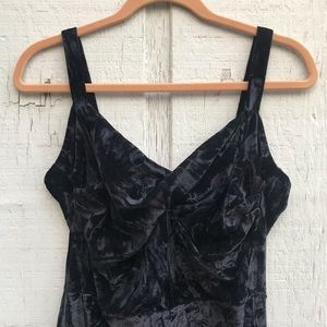 Tatyana black velvet wiggle dress. XL